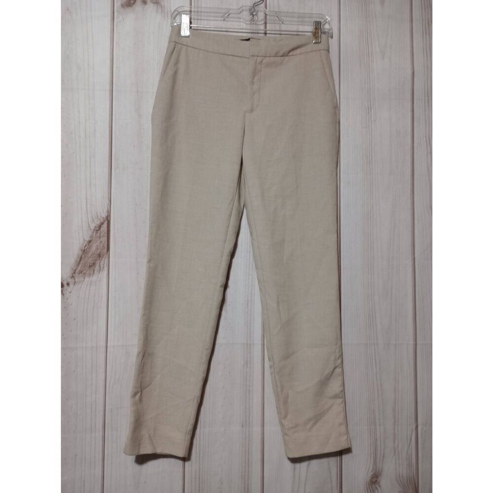 Zara Pants Ladies 2 Tan‎ Straight Leg